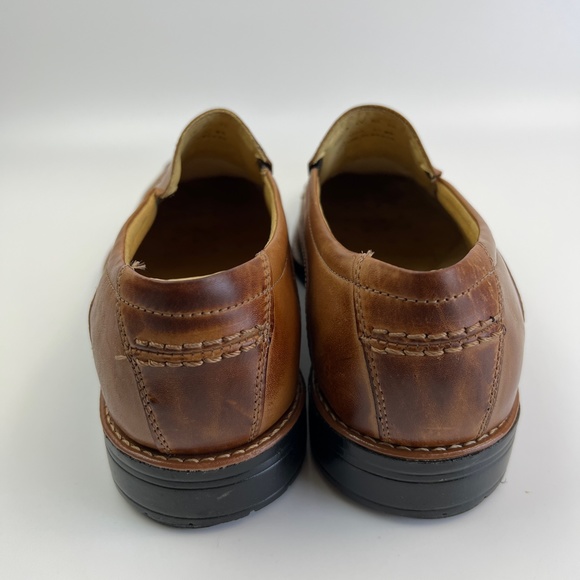 Sandro Moscoloni Tan Ambrose Size 12 Slip On Mens Leather Shoes Width D - Picture 6 of 12